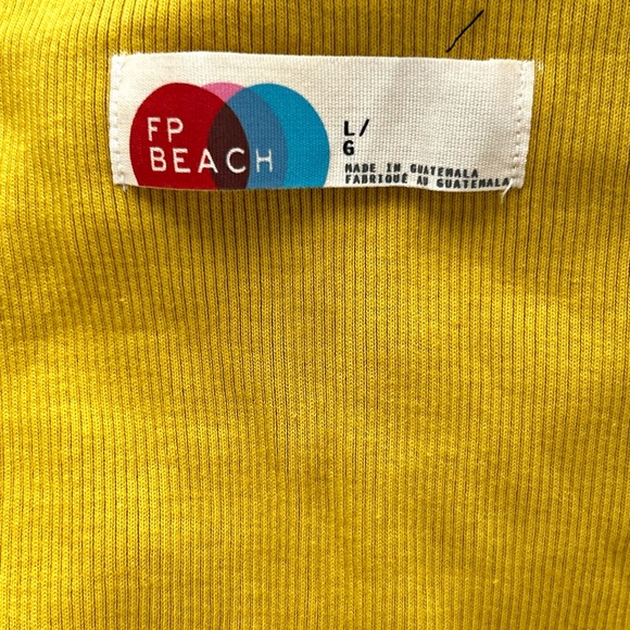 🍒NWOT Free People Beach Tracey Midi Dress. Gold. Size: Large. - Picture 7 of 11